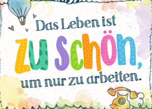 Postkarte: Zu schön (XL)