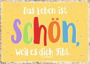 Postkarte: Weil es dich gibt (XL)