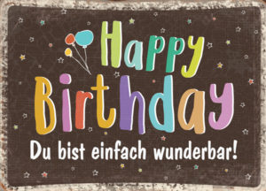 Postkarte: wunderbar (XL)