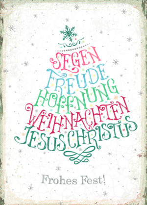 Postkarte: Segen, Freude, Hoffnung (XL)