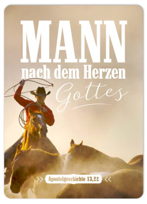 Postkarte: Mann nach dem Herzen Gottes (XL)
