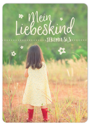 Postkarte: Mein Liebeskind (XL)