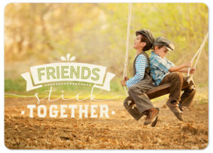 Postkarte: Friends (XL)