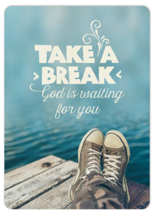 Postkarte: Take a break (XL)