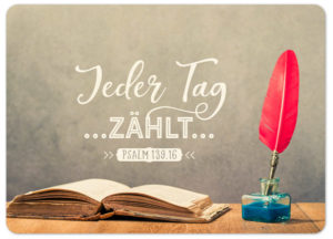 Postkarte: Jeder Tag zählt (XL)
