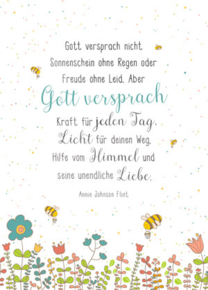 Postkarte: Gott versprach (XL)