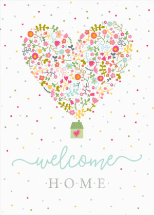 Postkarte: Welcome home (XL)