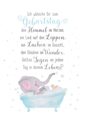 Postkarte: Ich wünsche dir zum Geburtstag (XL)
