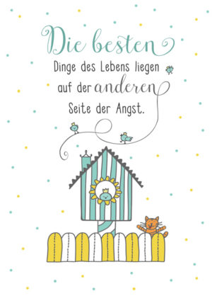 Postkarte: Die besten Dinge (XL)