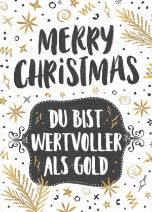 Postkarte: Du bist wertvoller (XL)