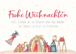 Postkarte: Frohe weihnachten... (XL)