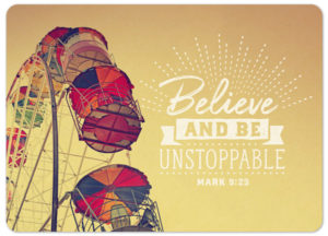 Postkarte: Be unstoppable (XL)