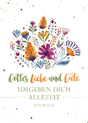 Postkarte: Gottes Liebe und Güte (XL)