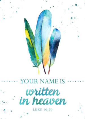 Postkarte: Written in heaven (XL)