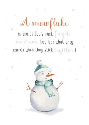 Postkarte: Snowflake (XL)