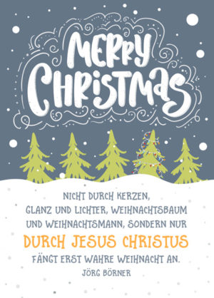 Postkarte: Wahre Weihnacht (XL)