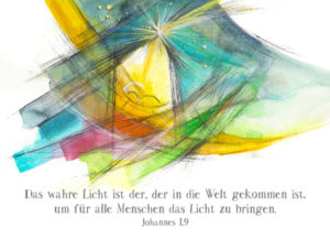 Postkarte: Das wahre Licht (XL)
