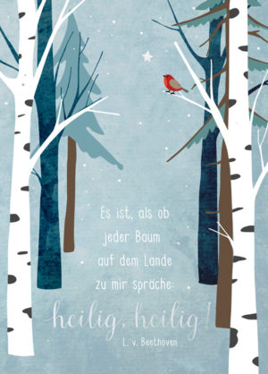 Postkarte: Heilig (XL)