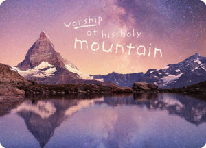 Postkarte: Holy mountain (XL)