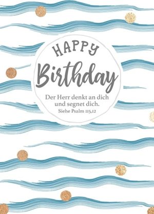 Postkarte: Happy Birthday - Der Herr (XL)