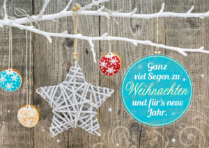 Postkarte: Segen zu Weihnachten