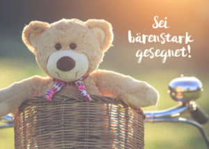 Postkarte: Sei bärenstark gesegnet!