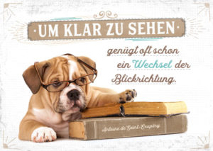 Postkarte: Klar sehen