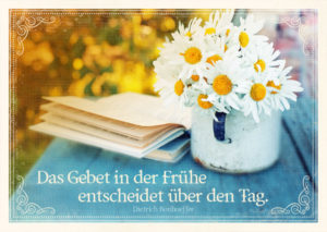 Postkarte: Gebet in der Frühe