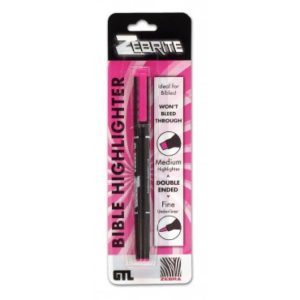 Doppelseitiger Textmarker (Rosa)