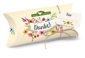Saatvogel Blumengruss: Danke!