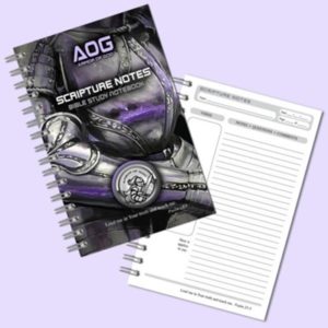Armor of God Scripture Notes Bible Study Notebook (Violet and Black)