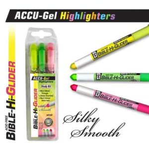 Gel-Bibel-Highlighter 3er Pack (gelb, grün, pink)