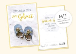 Doppelkarte: Gottes reichen Segen zur Geburt
