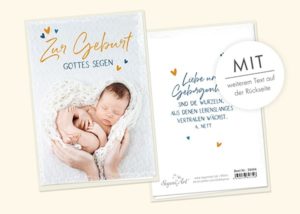 Doppelkarte: Zur Geburt Gottes Segen