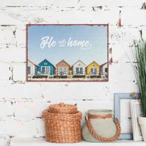 Metallschild: Home