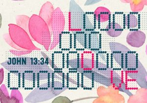 Mini-Karte: Love (pink)