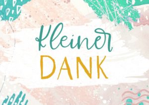 Mini-Karte: Kleiner Dank (blau)