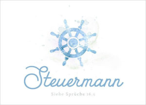 Postkarte: Steuermann (XL)