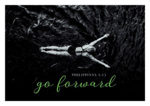 Postkarte : Go forward (Black & White)