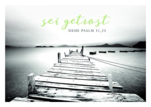 Postkarte: Getrost (Black & White)