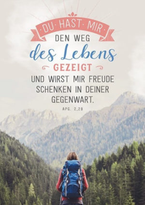 Postkarte: Weg des Lebens