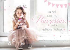 Postkarte: Du bist Gottes Prinzessin