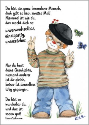 Postkarten: Du bist ein ganz besonderer Mensch (4 Stück)