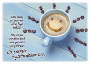 Postkarten: Ein Lächeln begleite deinen Tag (4 Stück)