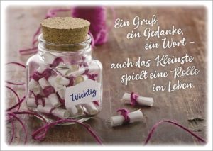 Postkarten: Ein Gruss, ein Gedanke (4 Stück)