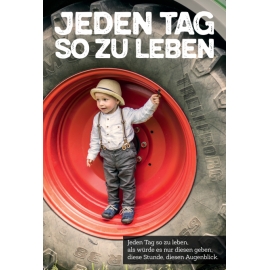CD-Card: Jeden Tag so zu leben - Motiv Traktor