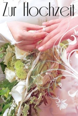 Faltkarte: Zur Hochzeit (Motiv Ring)