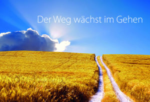 Faltkarte: Der Weg wächst im gehen (Motiv Kornfeld)