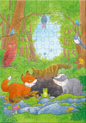 Puzzle: Fuchs und Dachs