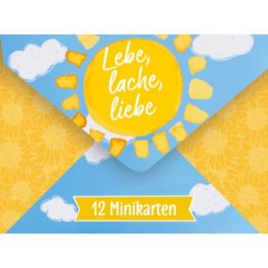 Geschenkbox: Lebe, lache, liebe (12 Stück)